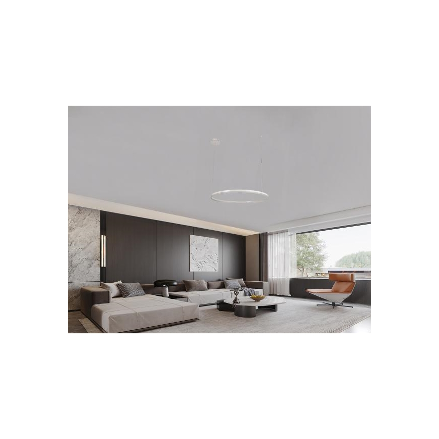LED Stmievateľný luster na lanku LED/72W/230V 3000-6500K + diaľkové ovládanie