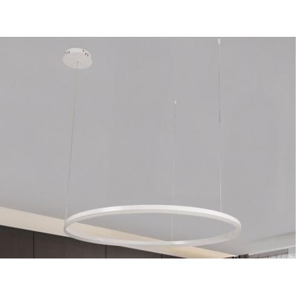 LED Stmievateľný luster na lanku LED/72W/230V 3000-6500K + diaľkové ovládanie