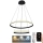 LED Stmievateľný luster na lanku LED/75W/230V 3000-6500K + diaľkové ovládanie