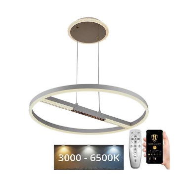 LED Stmievateľný luster na lanku LED/75W/230V 3000-6500K + diaľkové ovládanie