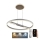 LED Stmievateľný luster na lanku LED/75W/230V 3000-6500K + diaľkové ovládanie