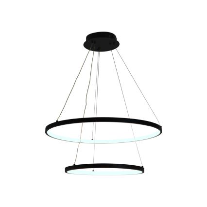 LED Stmievateľný luster na lanku LED/75W/230V 3000-6500K pr. 60 cm + diaľkové ovládanie