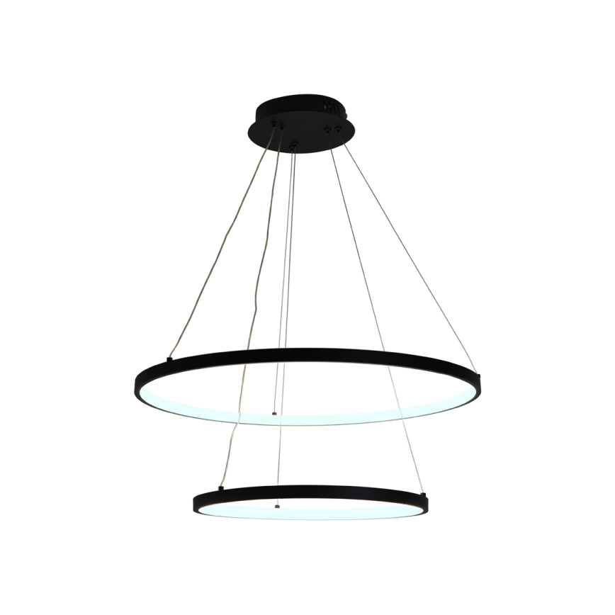 LED Stmievateľný luster na lanku LED/75W/230V 3000-6500K pr. 60 cm + diaľkové ovládanie