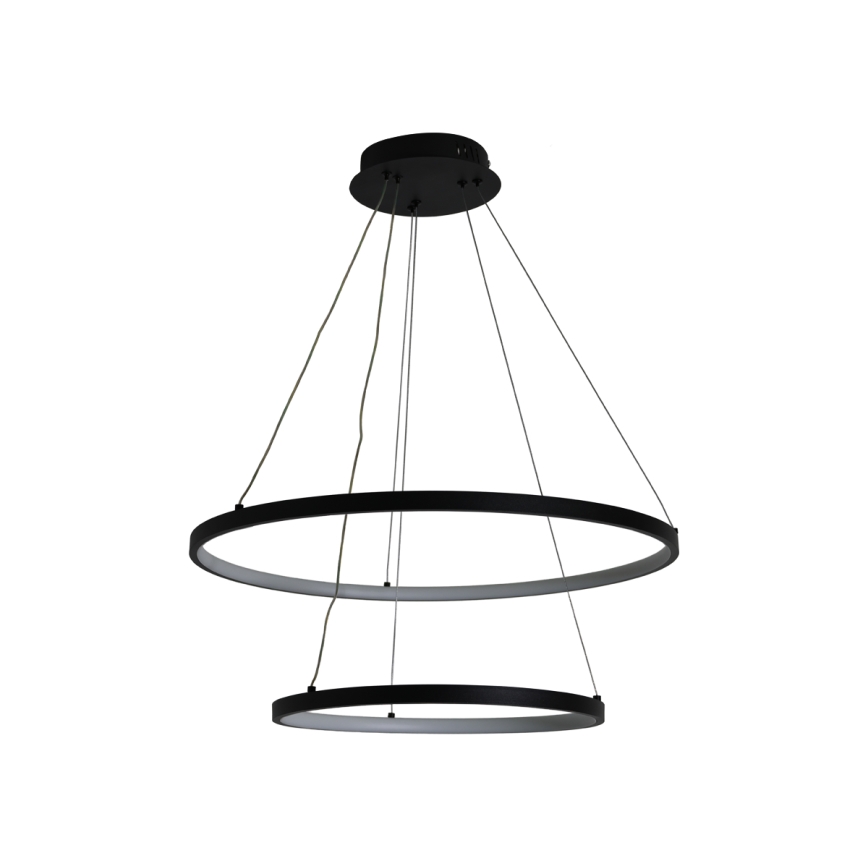 LED Stmievateľný luster na lanku LED/75W/230V 3000-6500K pr. 60 cm + diaľkové ovládanie