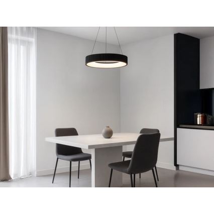 LED stmievateľný luster na lanku LED/75W/230V 3000-6500K pr. 49 cm + diaľkové ovládanie