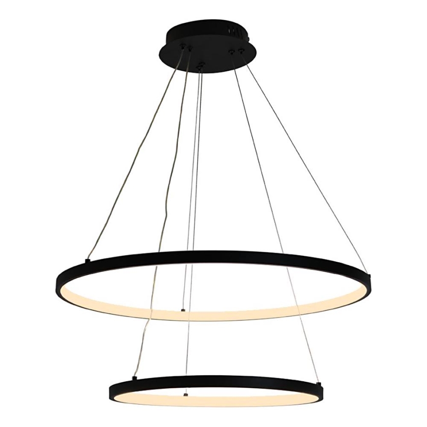 LED Stmievateľný luster na lanku LED/75W/230V 3000-6500K pr. 60 cm + diaľkové ovládanie