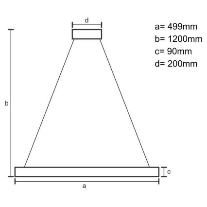 LED Stmievateľný luster na lanku LED/80W/230V 3000-6500K čierna + diaľkové ovládanie