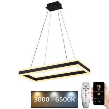 LED Stmievateľný luster na lanku LED/80W/230V 3000-6500K + diaľkové ovládanie