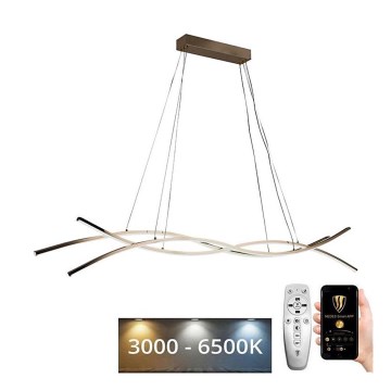 LED Stmievateľný luster na lanku LED/80W/230V 3000-6500K + diaľkové ovládanie