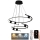 LED Stmievateľný luster na lanku LED/80W/230V 3000-6500K pr. 60 cm + diaľkové ovládanie