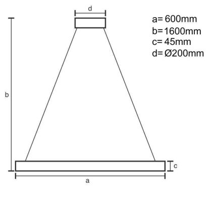 LED Stmievateľný luster na lanku LED/85W/230V 3000-6500K + diaľkové ovládanie