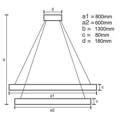 LED Stmievateľný krištáľový luster na lanku LED/90W/230V 3000-6500K chróm + diaľkové ovládanie