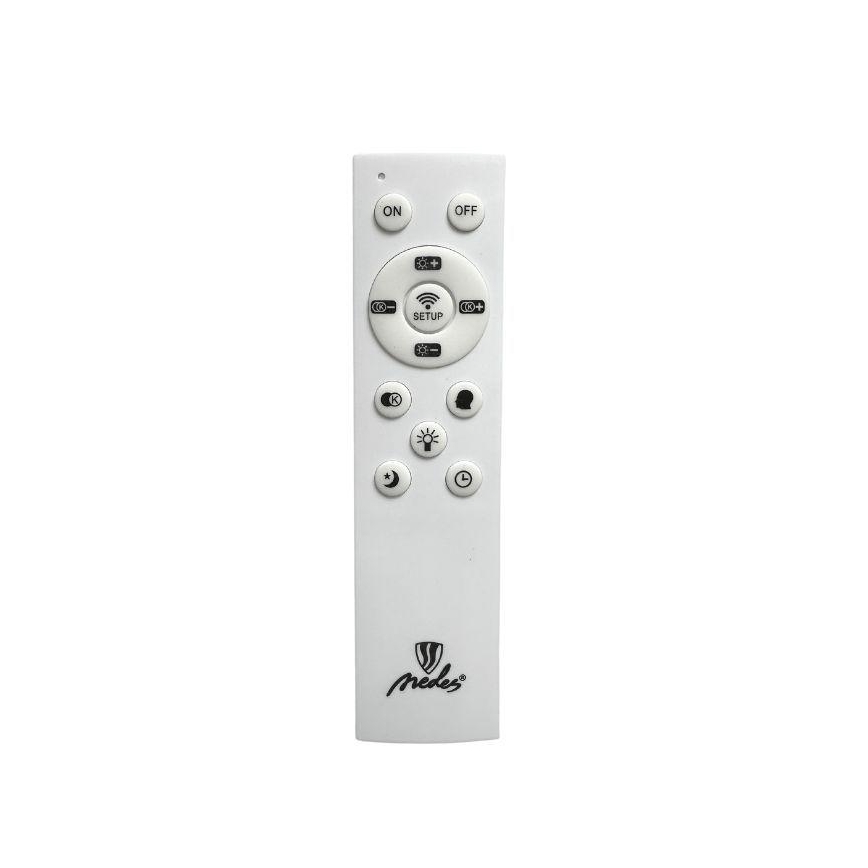 LED Stmievateľný krištáľový luster na lanku LED/90W/230V 3000-6500K lesklý chróm + diaľkové ovládanie