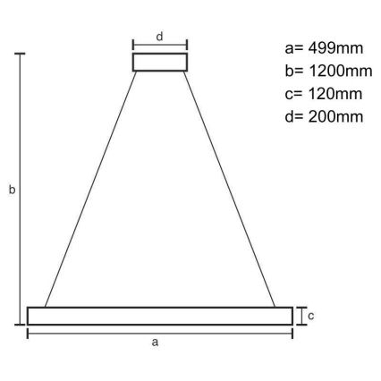 LED Stmievateľný krištáľový luster na lanku LED/90W/230V 3000-6500K čierna + diaľkové ovládanie
