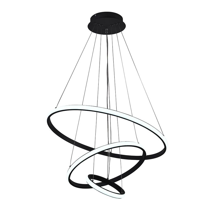 LED Stmievateľný luster na lanku LED/90W/230V 3000-6500K + diaľkové ovládanie