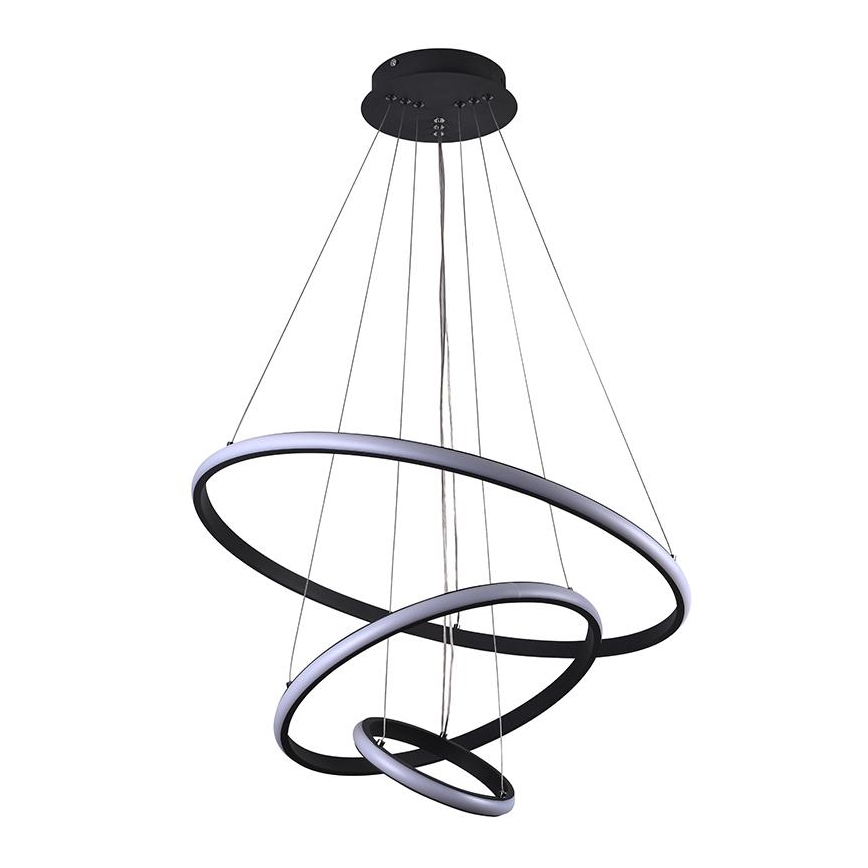 LED Stmievateľný luster na lanku LED/90W/230V 3000-6500K + diaľkové ovládanie