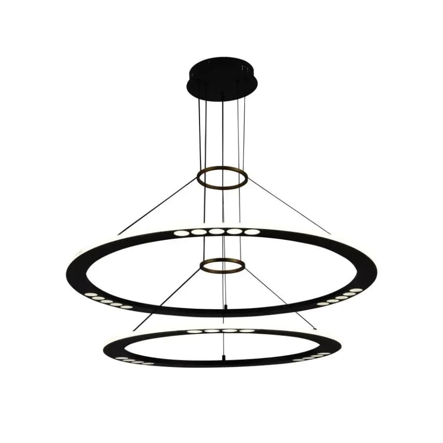 LED Stmievateľný luster na lanku LED/90W/230V 3000-6500K + diaľkové ovládanie