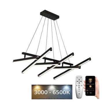 LED Stmievateľný luster na lanku LED/90W/230V 3000-6500K + diaľkové ovládanie