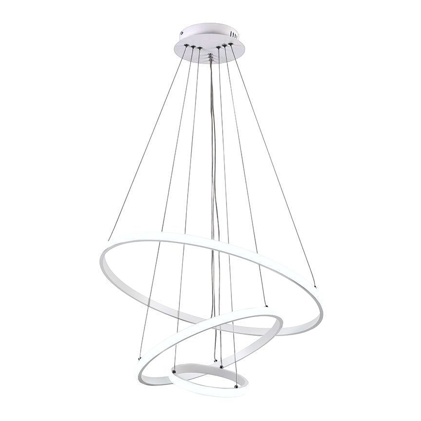 LED Stmievateľný luster na lanku LED/90W/230V 3000-6500K + diaľkové ovládanie