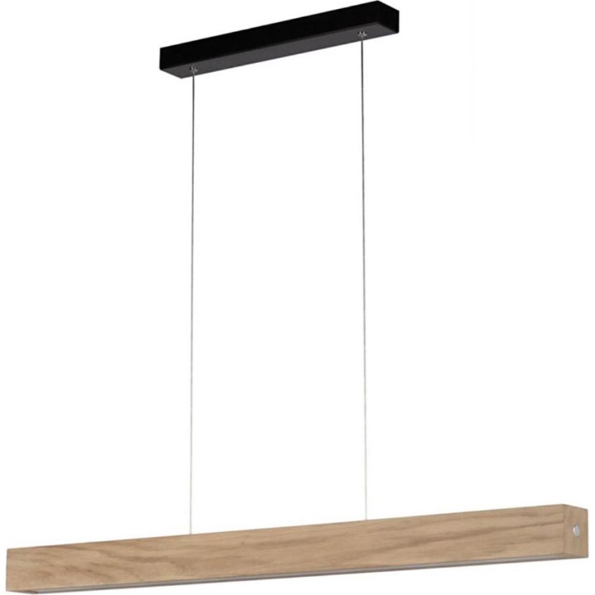 LED Stmievateľný luster na lanku LEON 3xLED/18W/230V dub