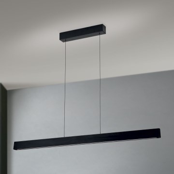 LED Stmievateľný luster na lanku TARA LED/44W/230V 2700/3800/4500/5700K čierna
