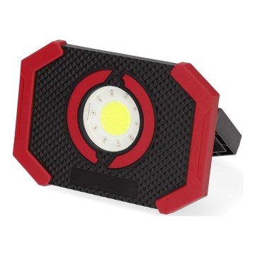 LED Stmievateľný nabíjací reflektor s powerbankou LED/10W/3000 mAh IPX2