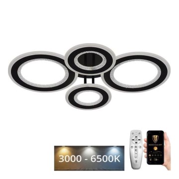 LED Stmievateľný prisadený luster LED/100W/230V 3000-6500K + diaľkové ovládanie