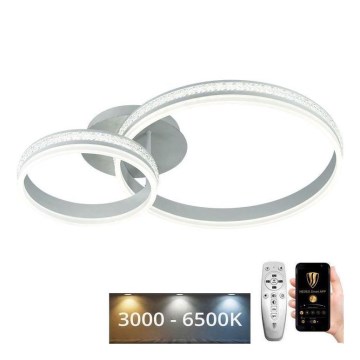LED Stmievateľný prisadený luster LED/110W/230V 3000-6500K + diaľkové ovládanie