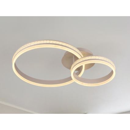 LED Stmievateľný prisadený luster LED/110W/230V 3000-6500K + diaľkové ovládanie