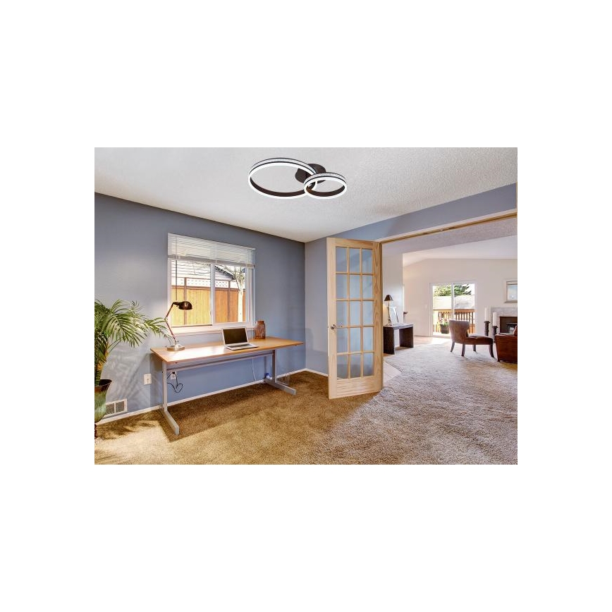 LED stmievateľný prisadený luster LED/110W/230V 3000-6500K + diaľkové ovládanie