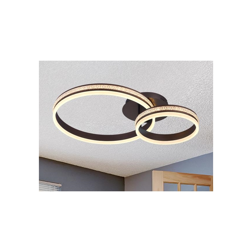 LED stmievateľný prisadený luster LED/110W/230V 3000-6500K + diaľkové ovládanie