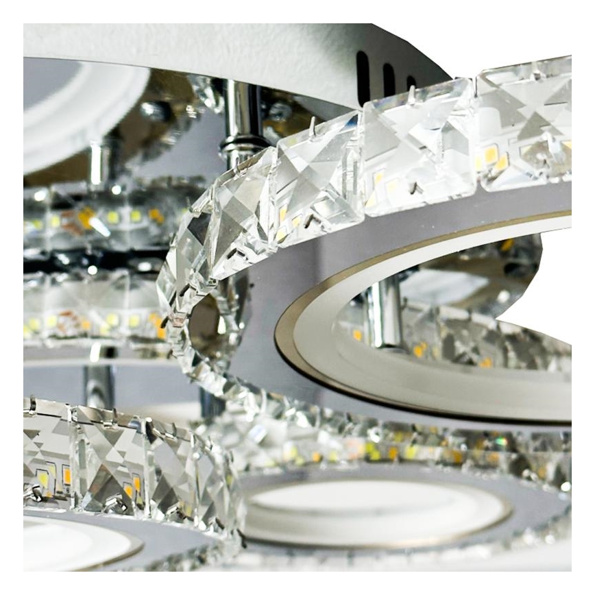 LED Stmievateľný prisadený luster LED/120W/230V 3000-6500K + diaľkové ovládanie