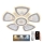 LED Stmievateľný prisadený luster LED/145W/230V 3000-6500K + diaľkové ovládanie