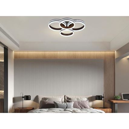 LED Stmievateľný prisadený luster LED/150W/230V 3000-6500K + diaľkové ovládanie