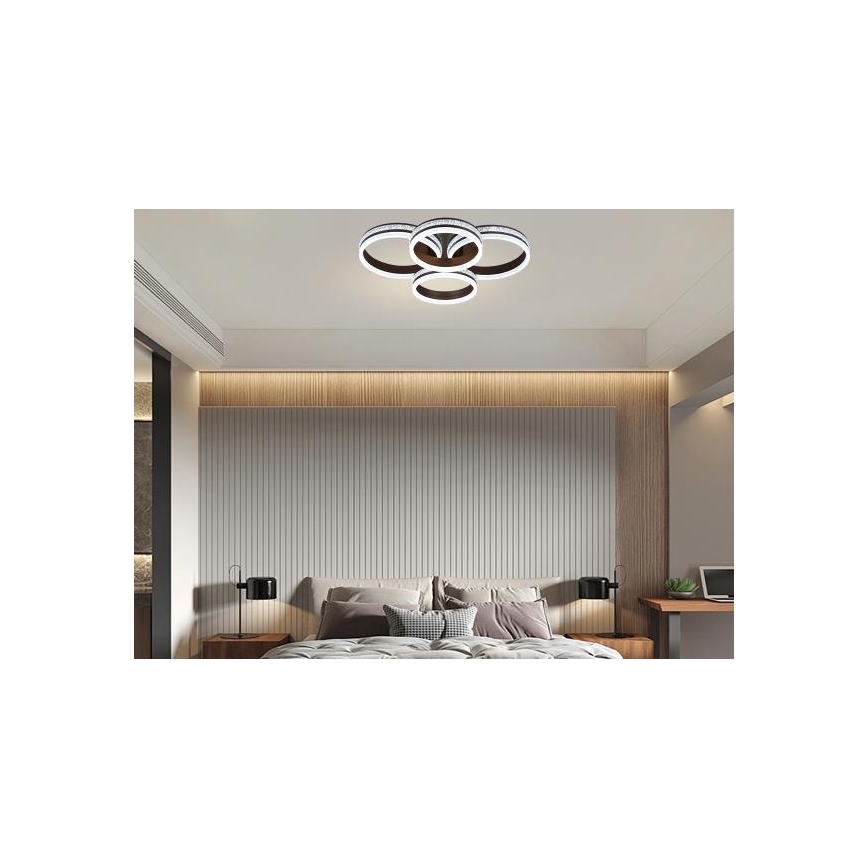 LED Stmievateľný prisadený luster LED/150W/230V 3000-6500K + diaľkové ovládanie