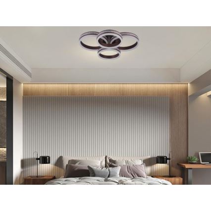 LED Stmievateľný prisadený luster LED/150W/230V 3000-6500K + diaľkové ovládanie