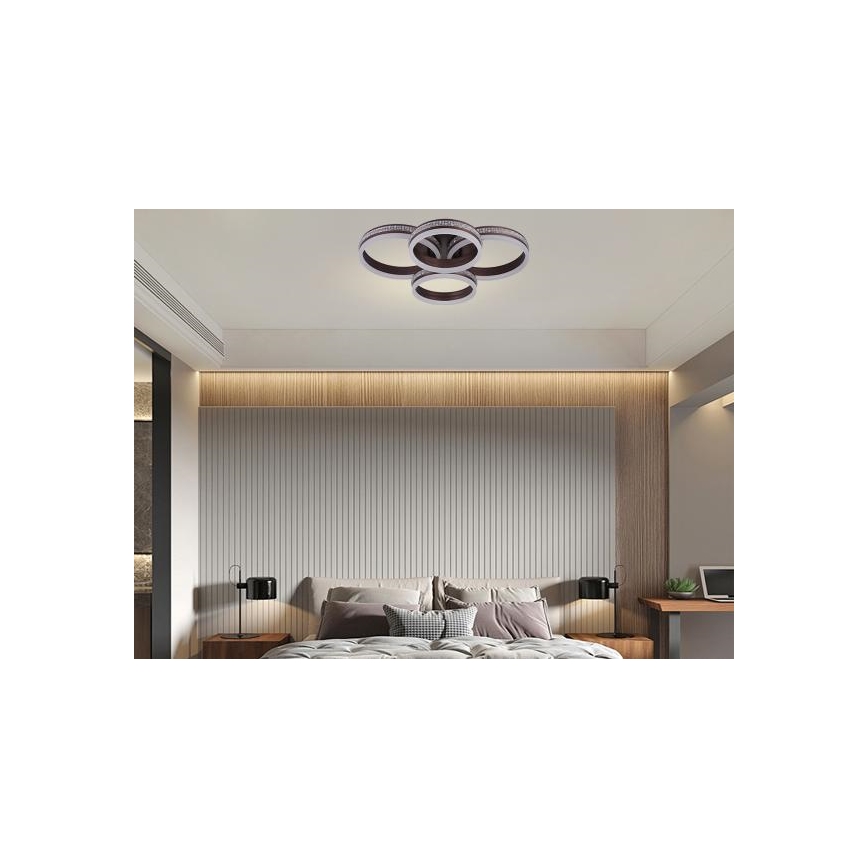 LED Stmievateľný prisadený luster LED/150W/230V 3000-6500K + diaľkové ovládanie