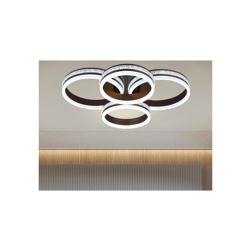 LED Stmievateľný prisadený luster LED/150W/230V 3000-6500K + diaľkové ovládanie