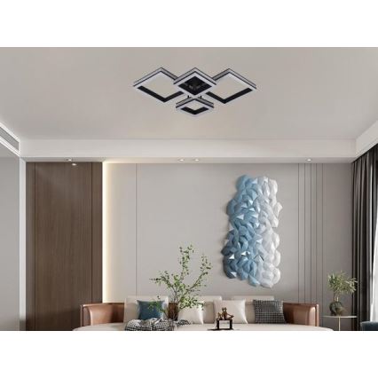 LED stmievateľný prisadený luster LED/175W/230V 3000-6500K + diaľkové ovládanie