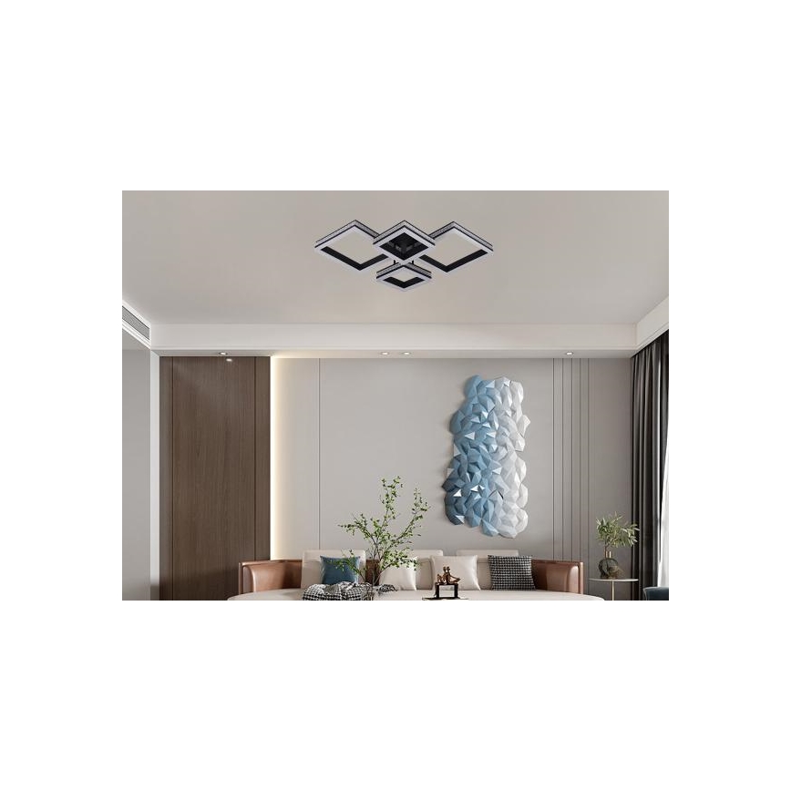 LED stmievateľný prisadený luster LED/175W/230V 3000-6500K + diaľkové ovládanie