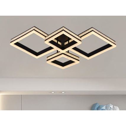 LED stmievateľný prisadený luster LED/175W/230V 3000-6500K + diaľkové ovládanie