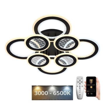 LED Stmievateľný prisadený luster LED/200W/230V 3000-6500K + diaľkové ovládanie