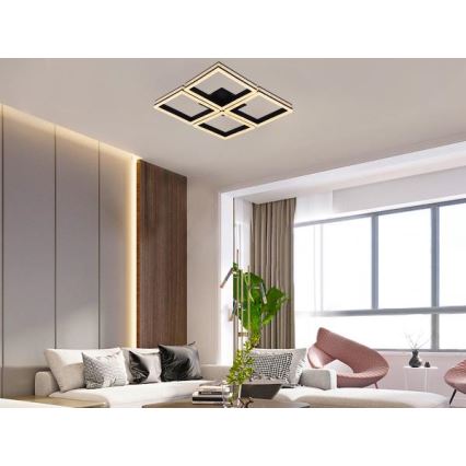 LED stmievateľný prisadený luster LED/215W/230V 3000-6500K + diaľkové ovládanie