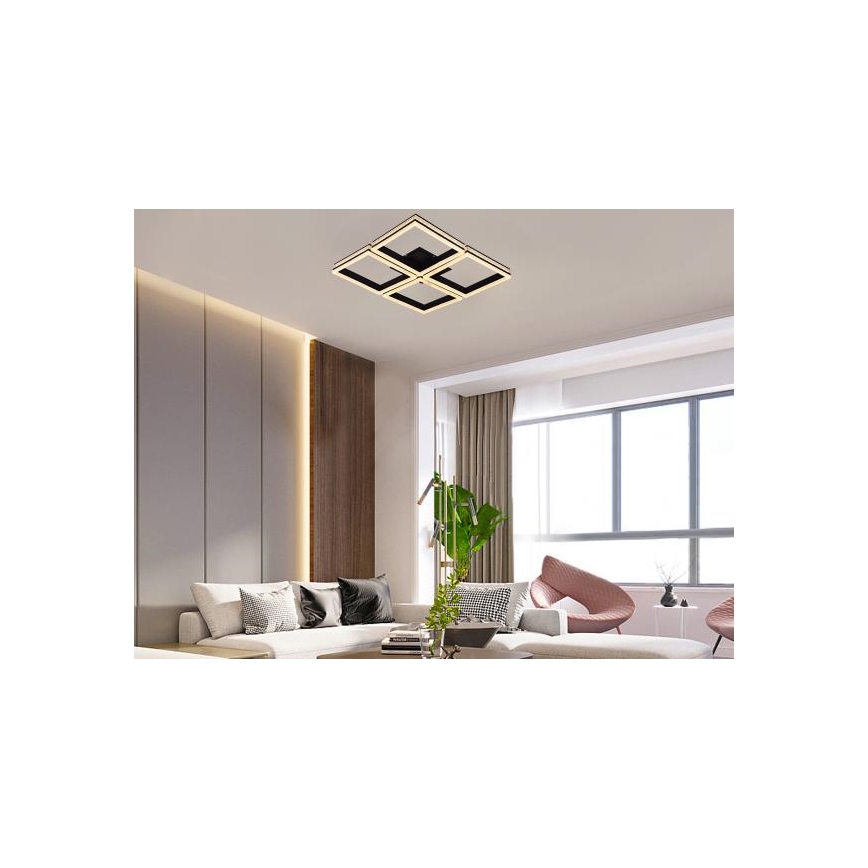 LED stmievateľný prisadený luster LED/215W/230V 3000-6500K + diaľkové ovládanie