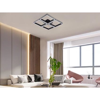 LED stmievateľný prisadený luster LED/215W/230V 3000-6500K + diaľkové ovládanie
