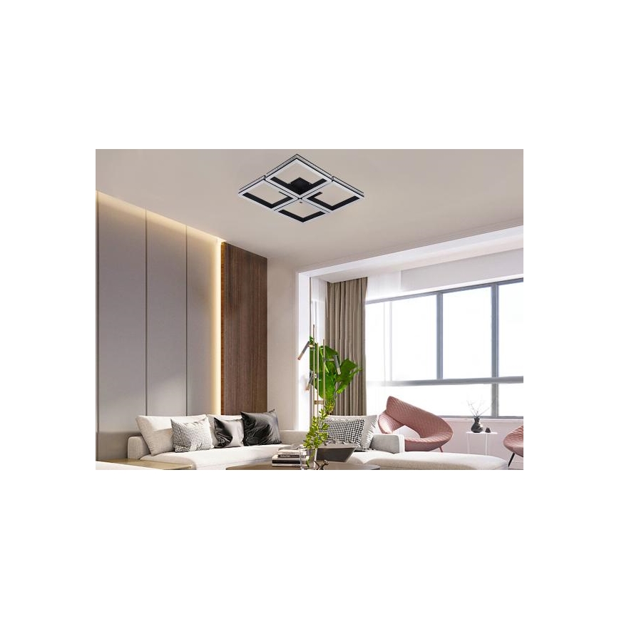 LED stmievateľný prisadený luster LED/215W/230V 3000-6500K + diaľkové ovládanie