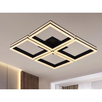 LED stmievateľný prisadený luster LED/215W/230V 3000-6500K + diaľkové ovládanie
