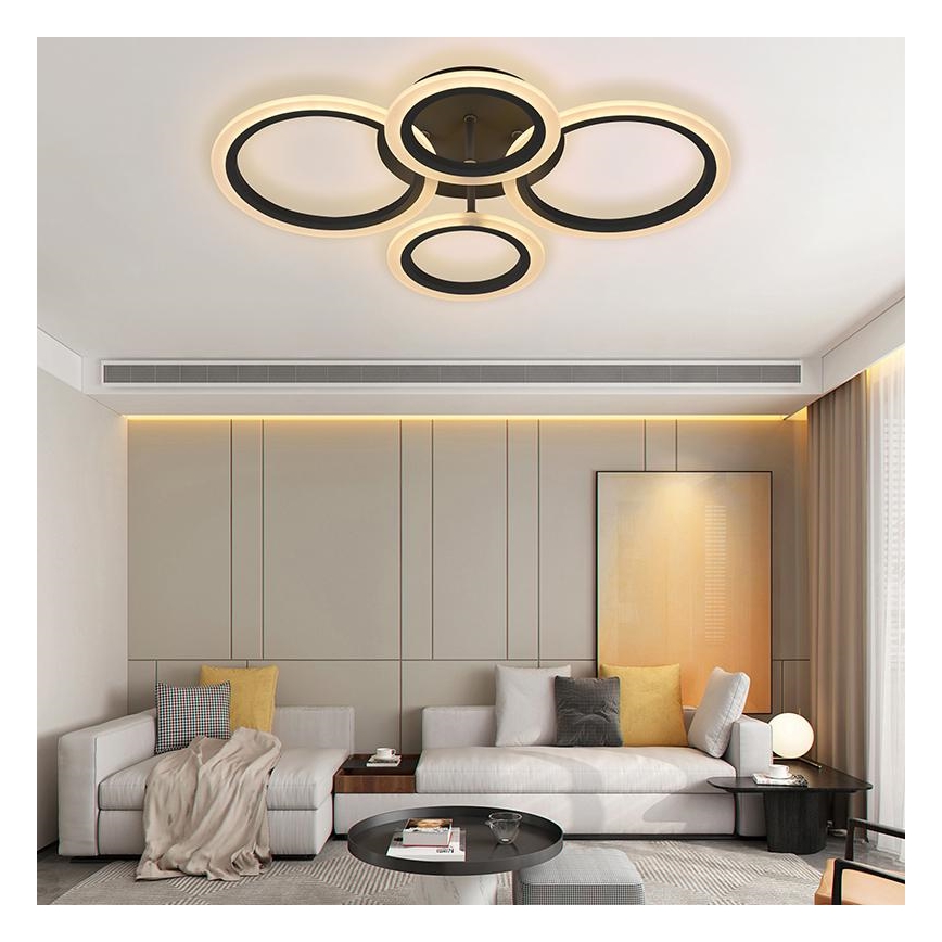 LED Stmievateľný prisadený luster LED/50W/230V 3000-6500K + diaľkové ovládanie