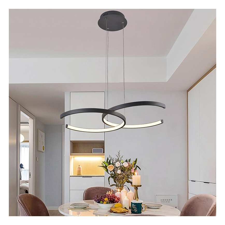 LED Stmievateľný prisadený luster LED/50W/230V 3000-6500K + diaľkové ovládanie