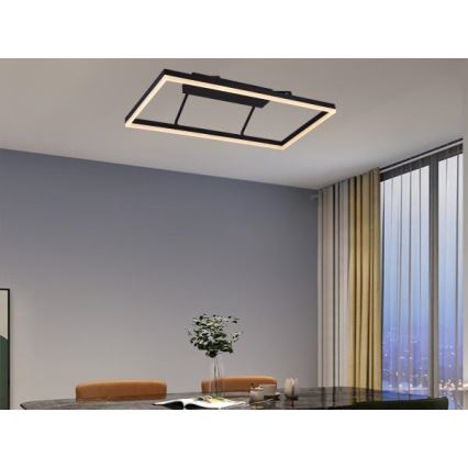 LED stmievateľný prisadený luster LED/55W/230V 3000–6500K + diaľkové ovládanie